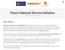 Tablet Screenshot of musicnationalservice.org